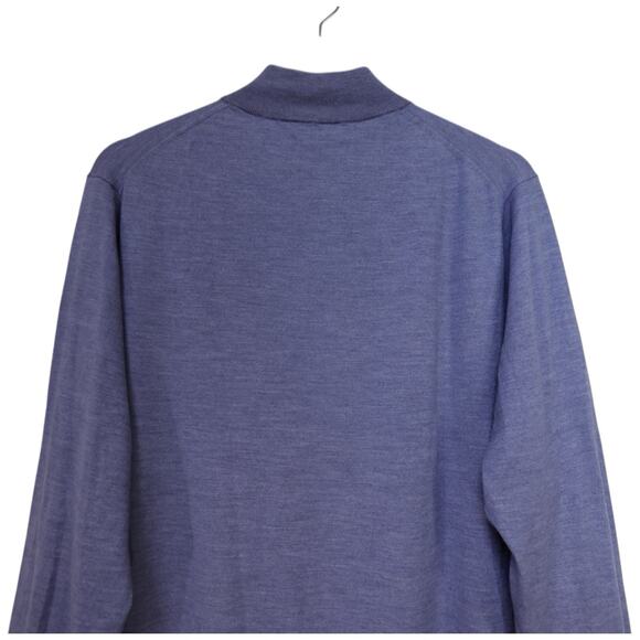 Peter Millar Crown Crafted Excursionist Flex Quarter Zip Sweater Lavender Size L - Picture 10 of 10